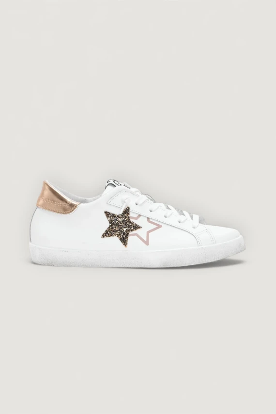 SNEAKERS PRIME STAR BIANCO/RAME