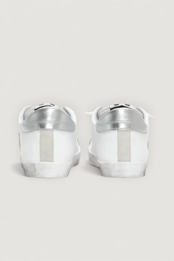 SNEAKERS PRIME STAR BIANCO/ARGENTO/ORO