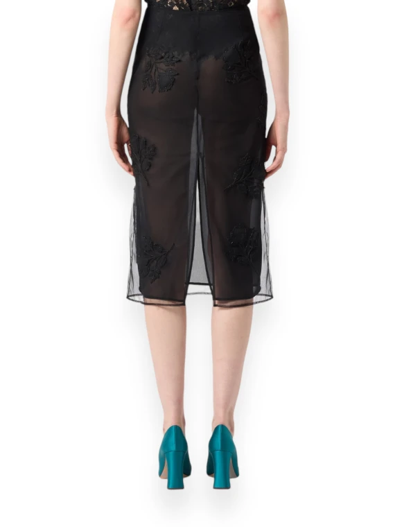 FLOWER EMBROID SKIRT 