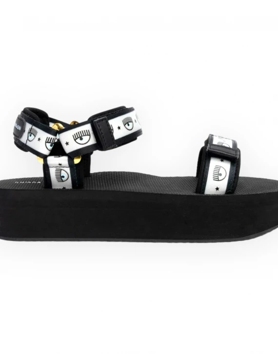 LOGOMANIA SANDAL EVA BLACK ONE STRAP