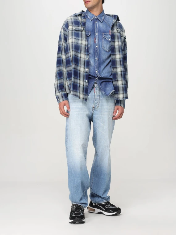 D2 WASHED CHECK SHIRT