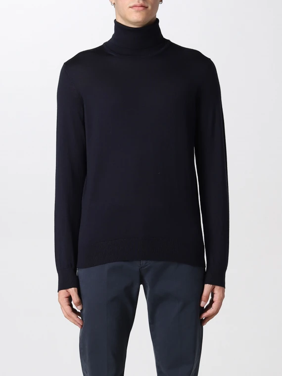 CASHSETA LIGHT TURTLENECK IN NAVY BLU