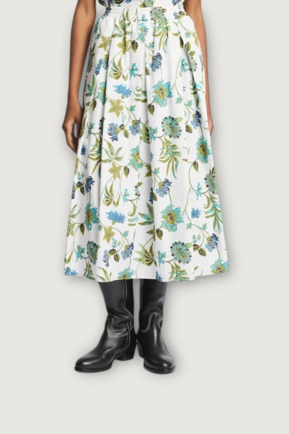 FLOWER PRINT SKIRT