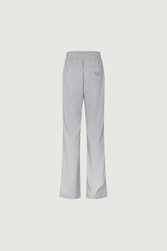 PANTALACCIO GESSATO CON RICAMO SU RETRO TASCA