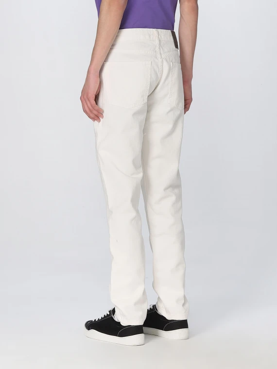 JEANS SLIM IN DENIM BIANCO