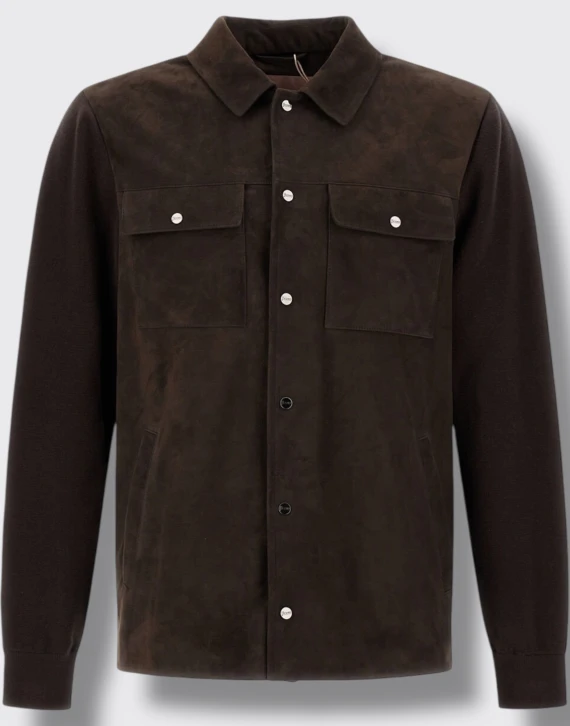IBRIDO CAMICIA IN MAGLIA E SUEDE