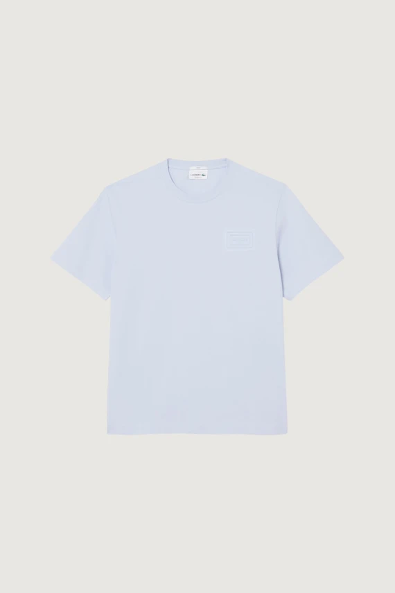 T-shirt in jersey con marchio goffrato