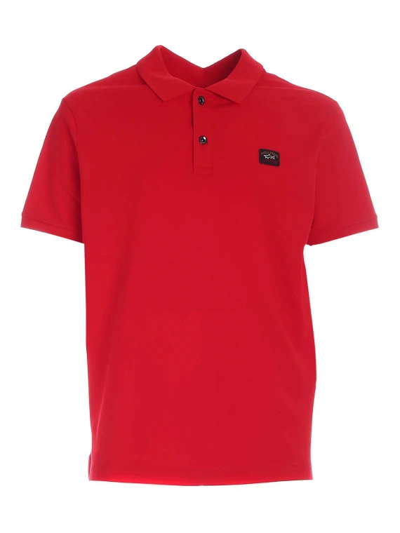 ROSSA CON DETTAGLIO LOGO POLO BASE COTONE ROSSO