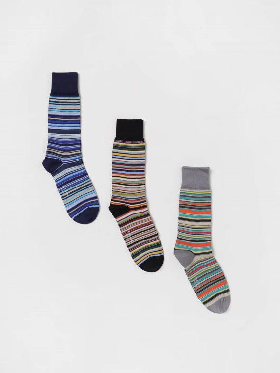 MEN SOCK 3PACK SIGNTR 