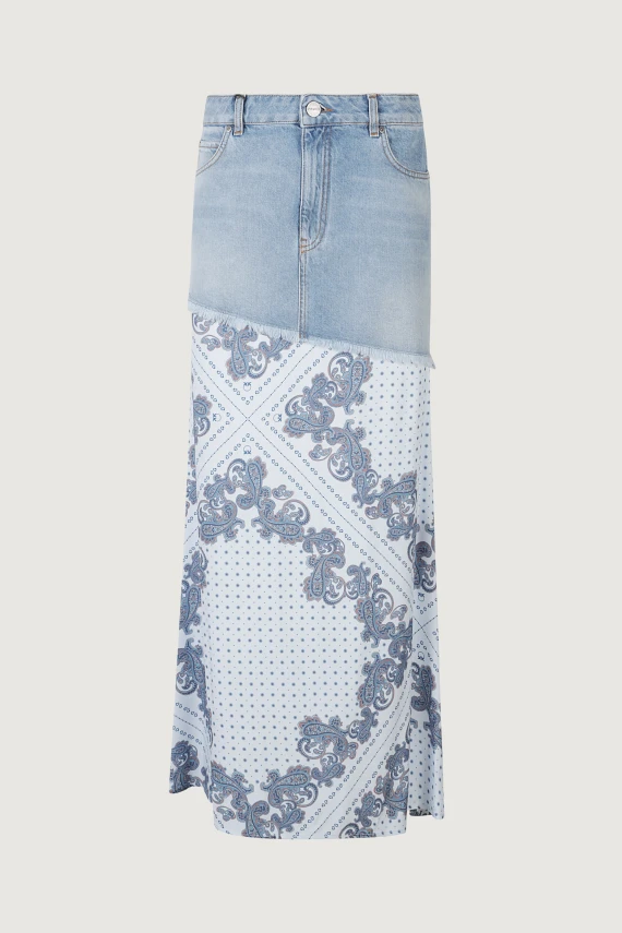 FUGA GONNA DENIM + TWILL STAMP