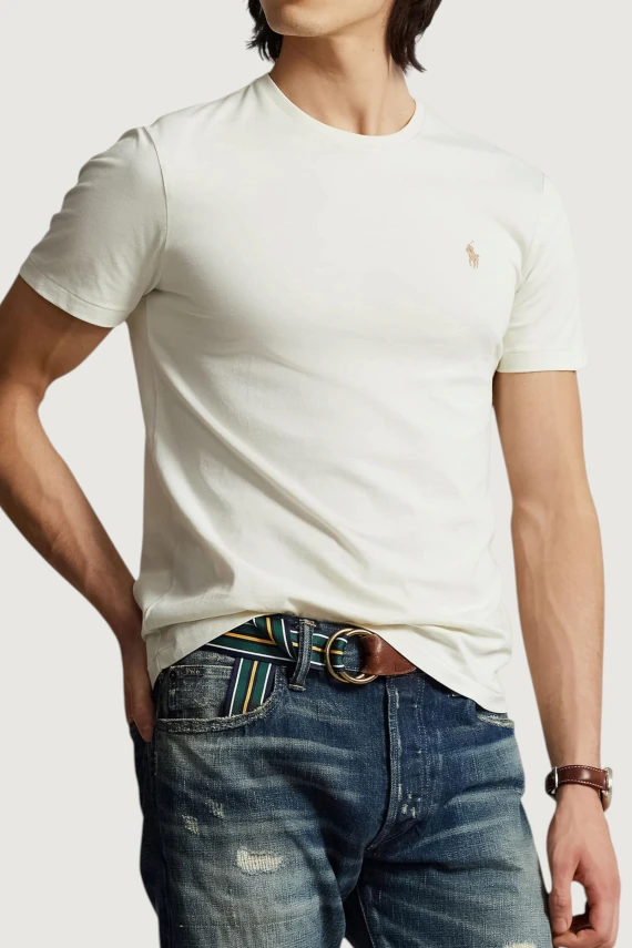 Maglietta in cotone Custom Slim-Fit